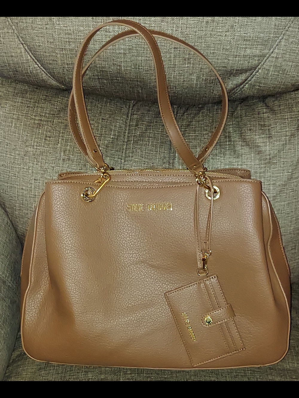 Steve Madden Tan Leather Tote Bag